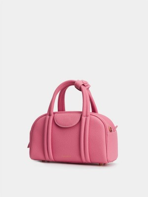 Songmont Bowling Small Women's Duffle Bags Pink | IVV147QU