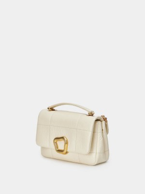 Songmont Chocolate Small Women's Bags White | MRU289ID