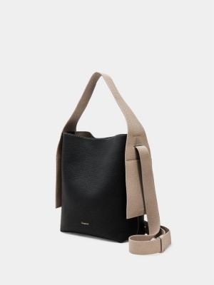 Songmont Drippy Medium Women's Tote Bags Black | YFZ7082DR