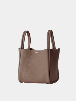 Songmont Song Large Women's Bags Grey Brown | GKD1315VL